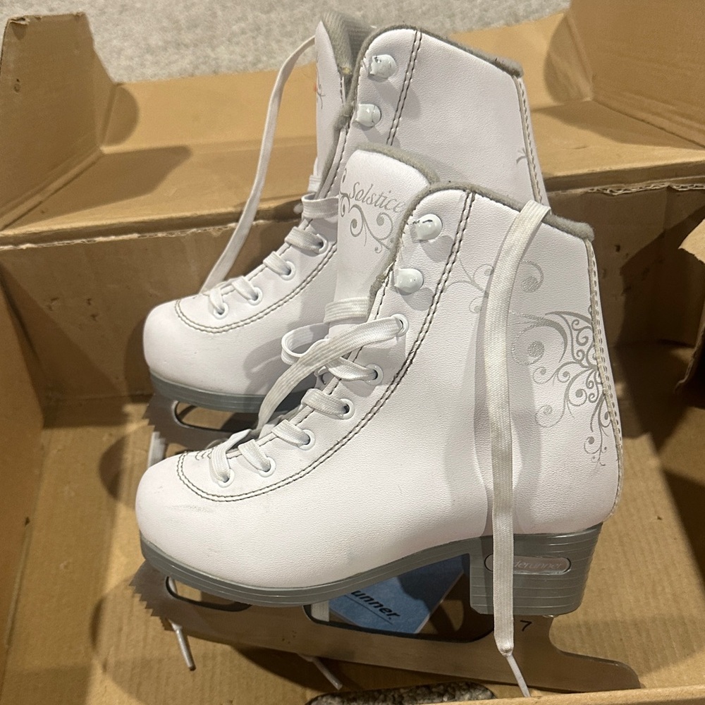 White Ice Skates for kid